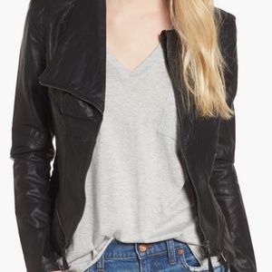 BLANK NYC Faux Leather Jacket - Black - Small